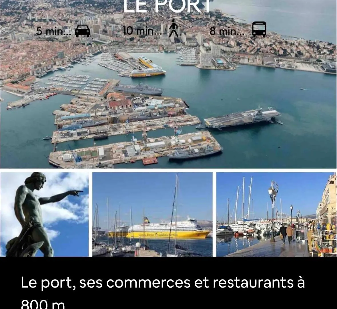 Lejlighed Les Terrasses, Charme Et Authenticite En Hyper Centre De Toulon, Ideal Pour Un Sejour Romantique Ou Une Escapade Urbaine